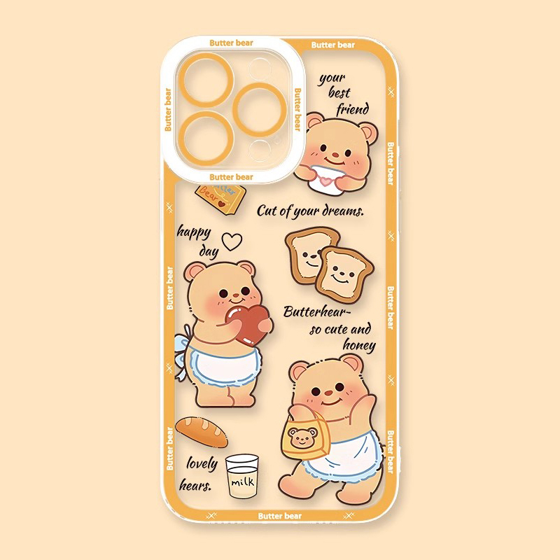 奶油小熊天使眼透明防摔軟殼-ZUIHANG SHOP