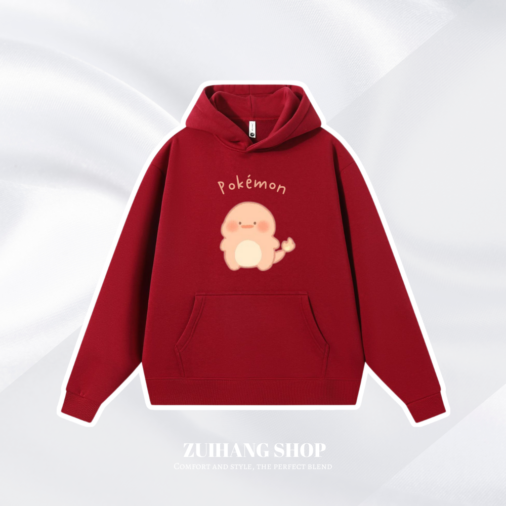 寶可夢Q版新款 親子情侶男女款連帽衛衣-ZUIHANG SHOP