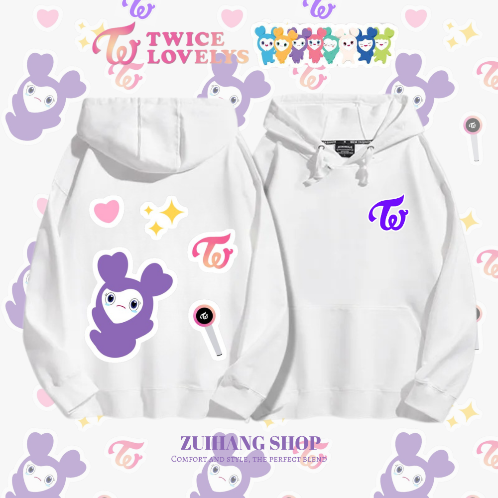 Twicelovely新款 親子情侶男女款連帽衛衣-ZUIHANG SHOP