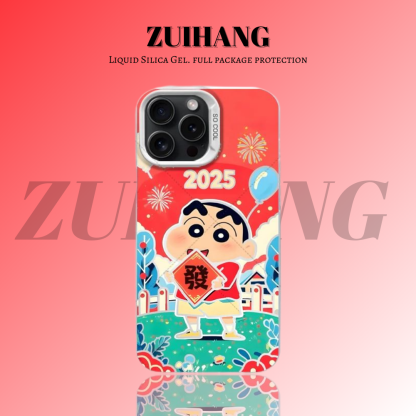 蠟筆小新彩銀防摔手機殼-ZUIHANG SHOP