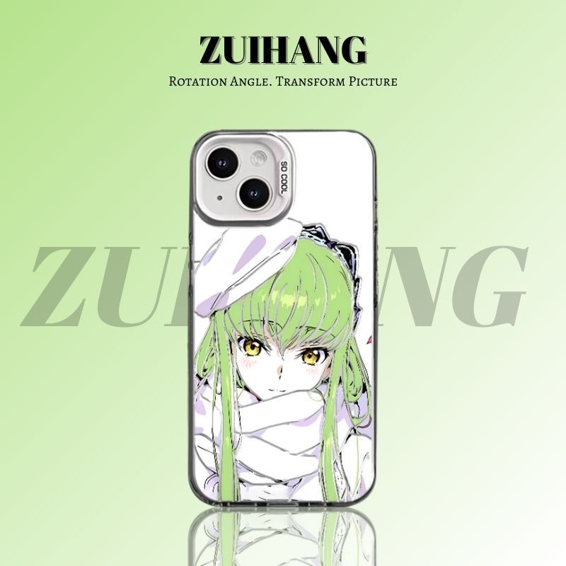 反叛的魯路修彩銀線條漸變防摔手機殼-ZUIHANG SHOP