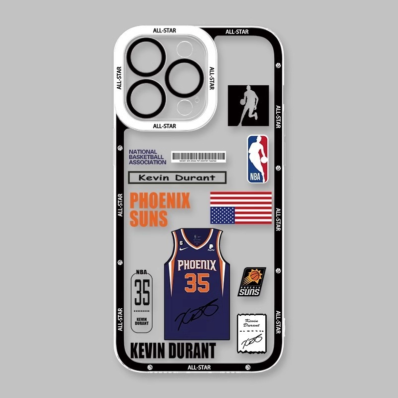 喬丹NBA籃球天使眼透明防摔軟殼