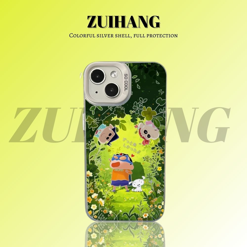 蠟筆小新彩銀防摔手機殼-ZUIHANG SHOP