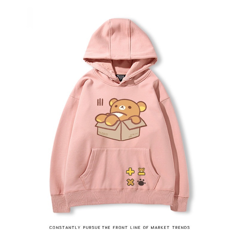 拉拉熊 秋冬新款 親子情侶裝連帽衛衣