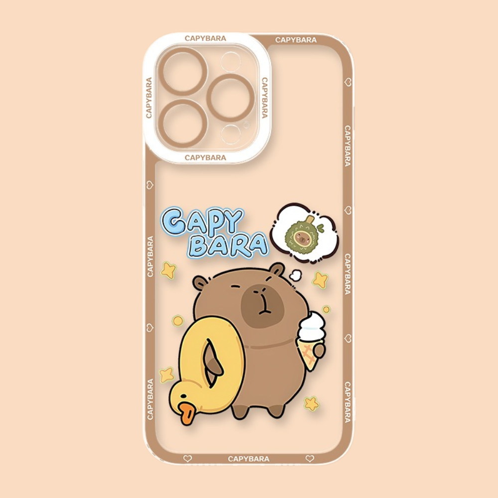 卡皮巴拉天使眼透明防摔軟殼-ZUIHANG SHOP