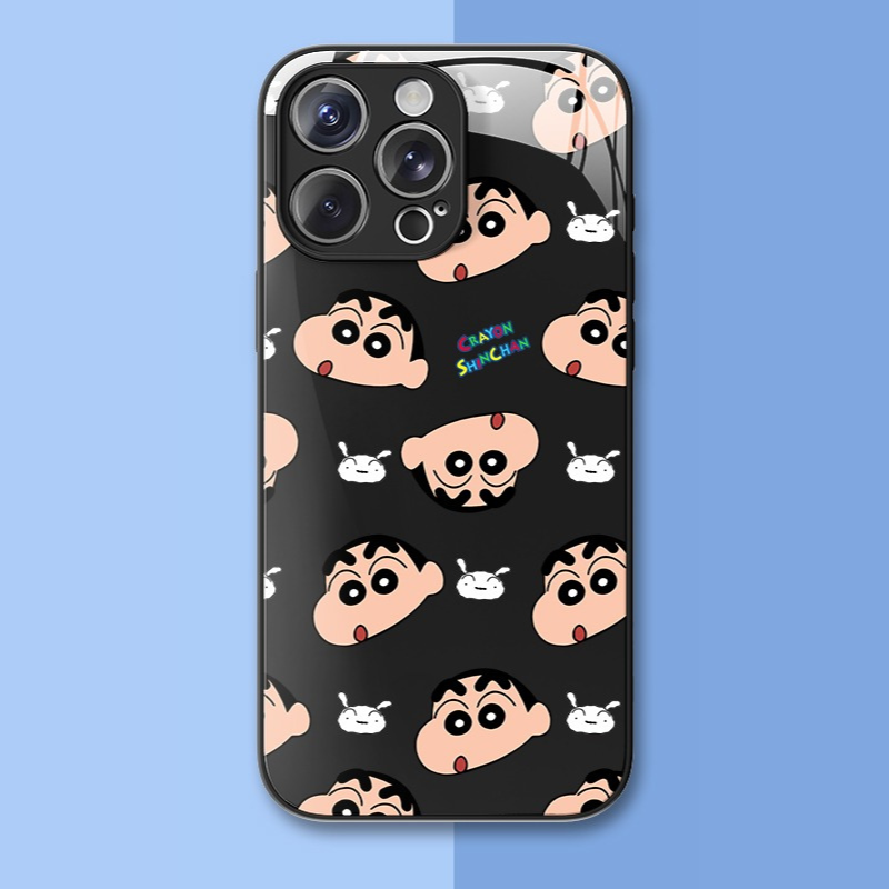 蠟筆小新新款高清全包防摔玻璃殼-ZUIHANG SHOP