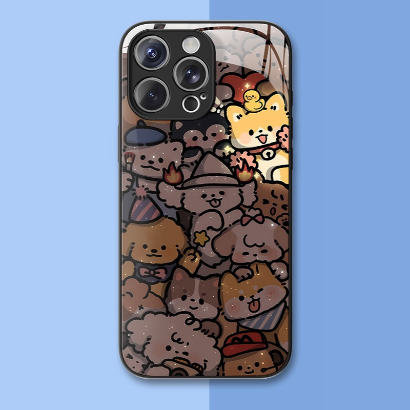 情侶系列新款高清全包防摔玻璃殼-ZUIHANG SHOP