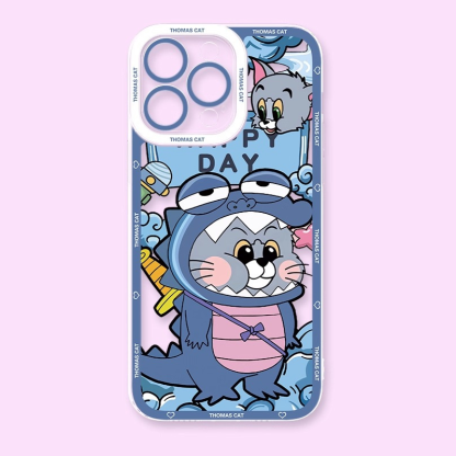 湯姆貓與傑利鼠天使眼透明防摔軟殼-ZUIHANG SHOP