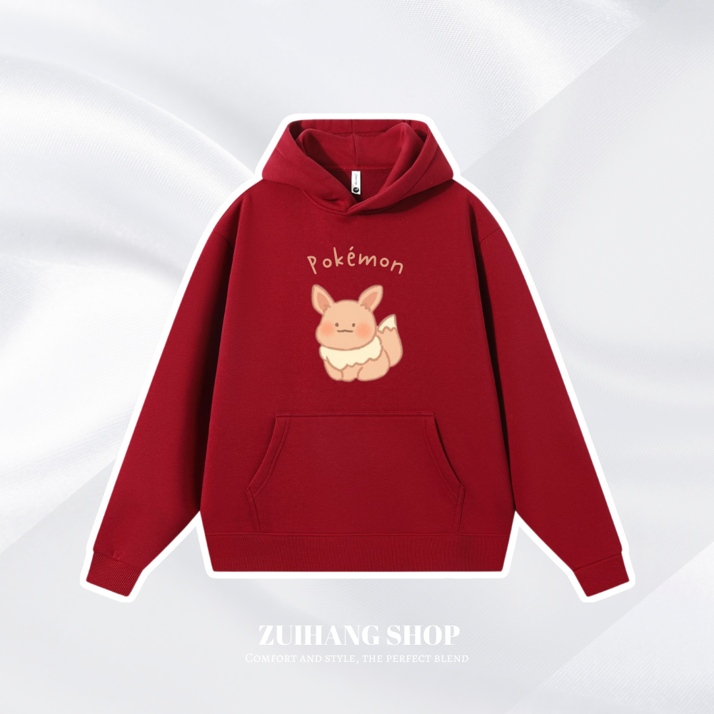 寶可夢Q版新款 親子情侶男女款連帽衛衣-ZUIHANG SHOP
