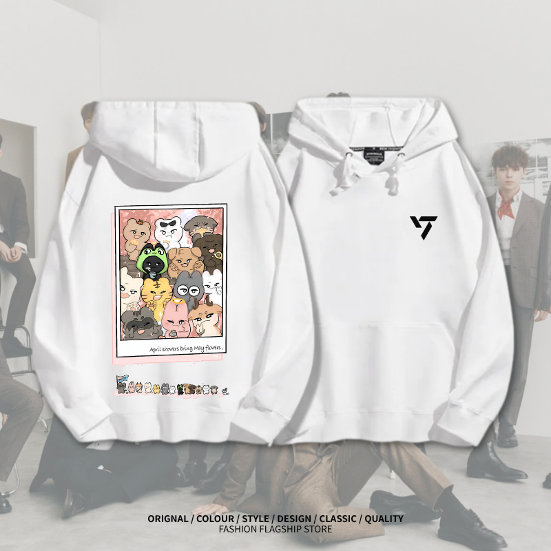 SEVENTEEN 2025秋冬新款 親子情侶男女連帽衛衣