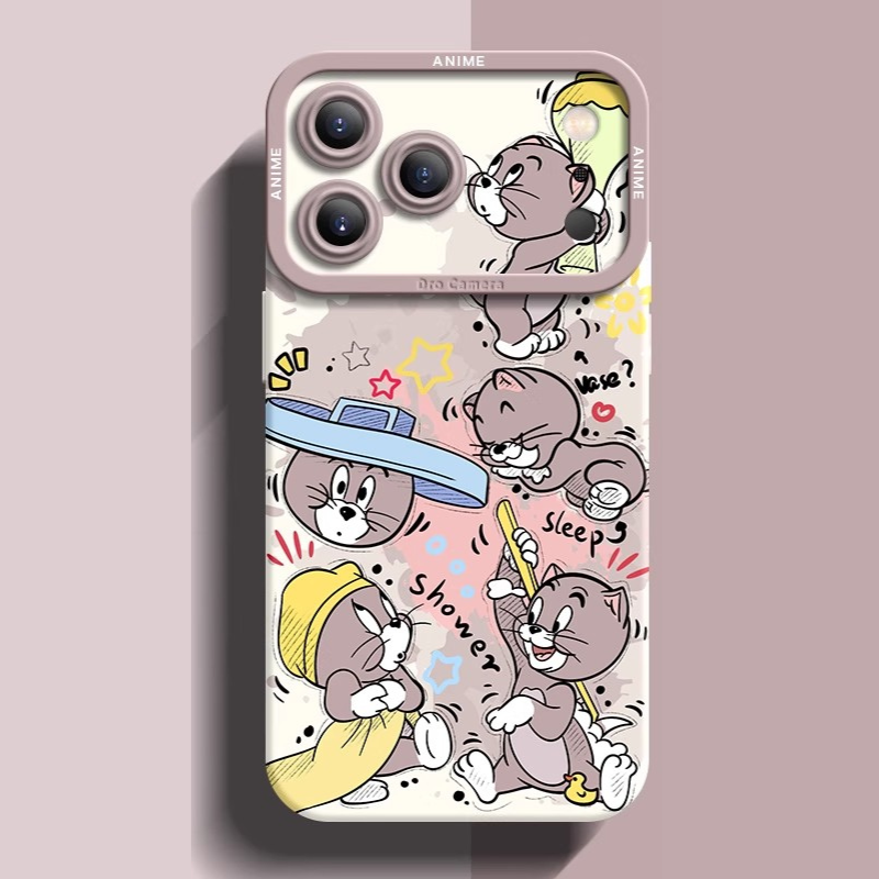 湯姆貓與傑利鼠液態矽膠全包防摔軟殼