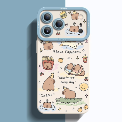 卡皮巴拉液態矽膠全包防摔軟殼