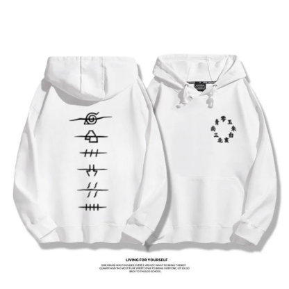 火影忍者曉組織 2025秋冬新款 親子情侶裝連帽衛衣