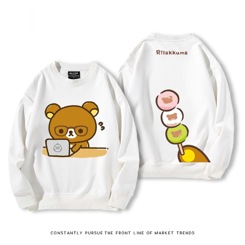 日系拉拉熊 秋冬新款 親子情侶裝圓領長袖