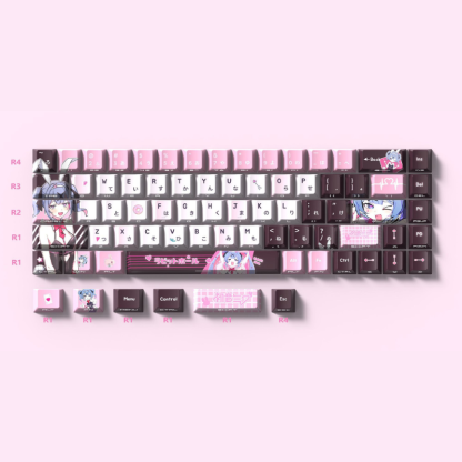 初音兔子洞 二次元側刻透光機械鍵盤