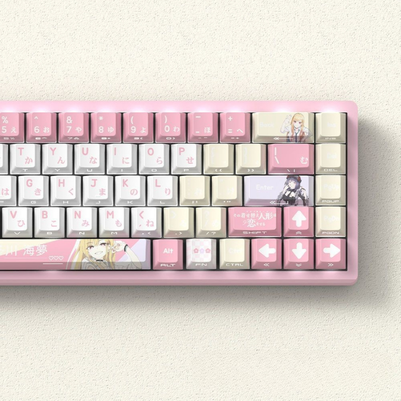 戀上換裝娃娃 聯名二次元側刻無線機械鍵盤