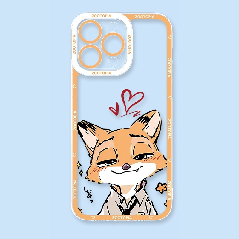 動物方城市天使眼透明防摔軟殼