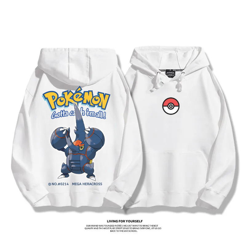寶可夢 超級進化 2025秋冬新款 親子情侶男女連帽衛衣