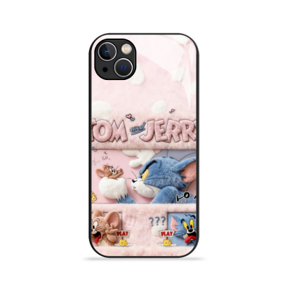 湯姆貓與傑利鼠 新款高清全包防摔玻璃殼