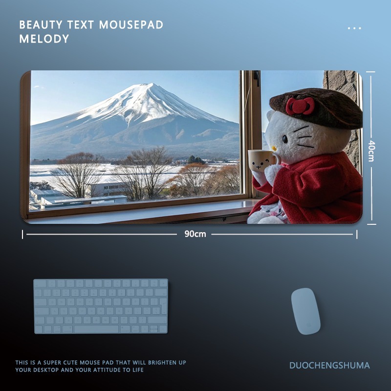 Hello Kitty 主題桌墊 布質滑鼠墊-ZUIHANG SHOP