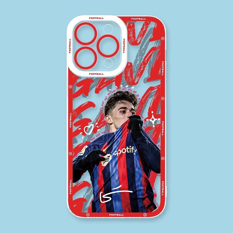 足球明星天使眼透明防摔軟殼-ZUIHANG SHOP