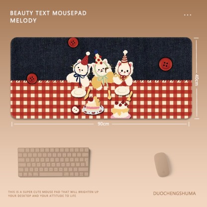 可愛卡通 主題桌墊 布質滑鼠墊-ZUIHANG SHOP