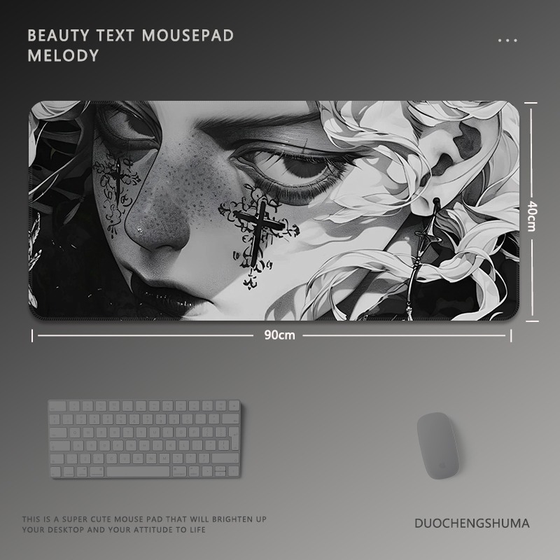 黑白動漫 主題桌墊 布質滑鼠墊-ZUIHANG SHOP