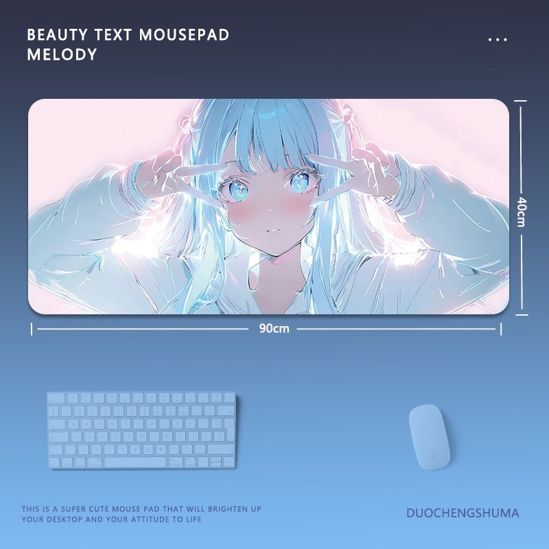 炫彩流光美女 主題桌墊 布質滑鼠墊-ZUIHANG SHOP
