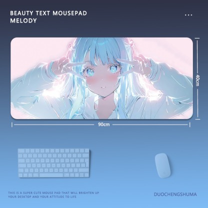 炫彩流光美女 主題桌墊 布質滑鼠墊-ZUIHANG SHOP