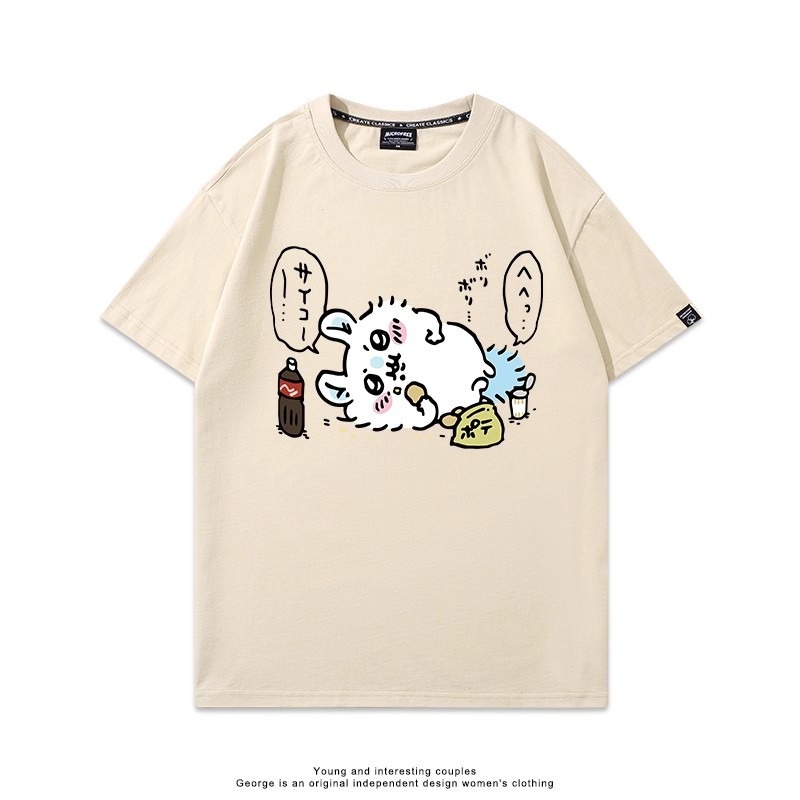 Chiikawa 2025親子情侶男女同款 印花短袖T恤-ZUIHANG SHOP