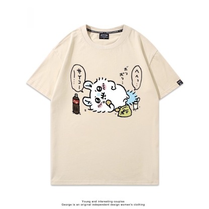 Chiikawa 2025親子情侶男女同款 印花短袖T恤-ZUIHANG SHOP