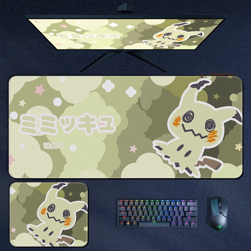 寶可夢 Pokémon 超大滑鼠墊｜加厚電競遊戲桌墊