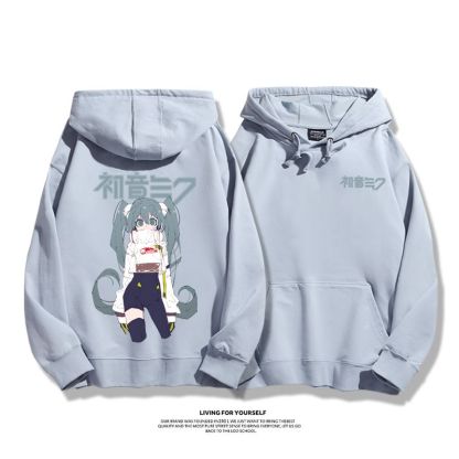 初音未來聯名鵝鴨殺新款 親子情侶男女款連帽衛衣-ZUIHANG SHOP