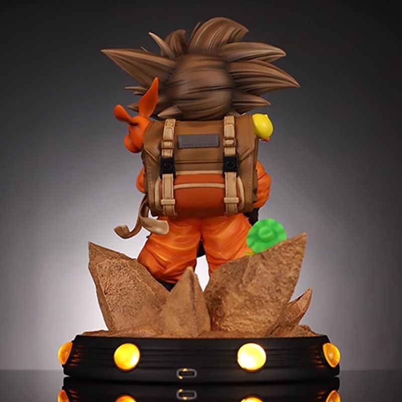 Q版旅行小悟空 25cm 雙頭雕 七龍珠GK雕像