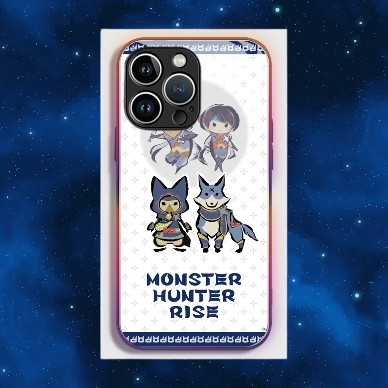 魔物獵人智能夜光玻璃手機殼