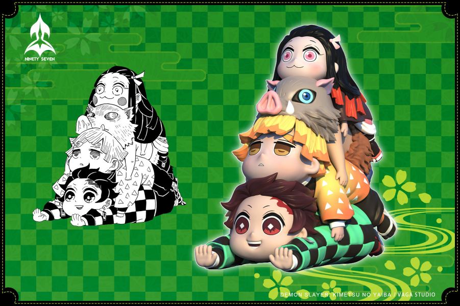 【預購】NINETY SEVEN玖柒 鬼滅之刃疊疊樂雕像-ZUIHANG SHOP