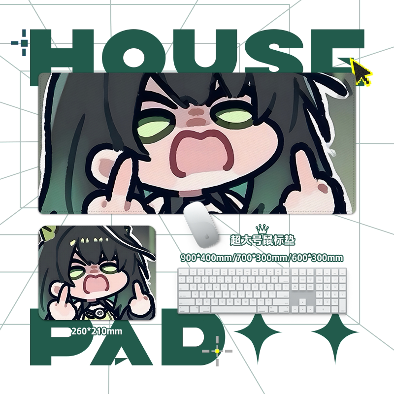 明日方舟暴躁比中指的m3滑鼠墊