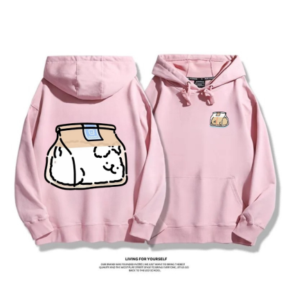 線條小狗 2025秋冬新款 親子情侶男女連帽衛衣