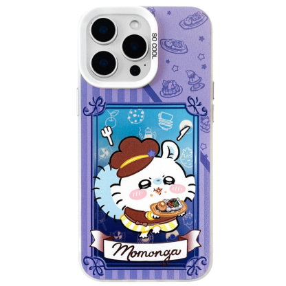 Chiikawa彩銀線條漸變防摔手機殼