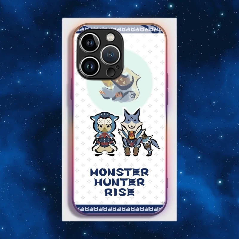 魔物獵人智能夜光玻璃手機殼