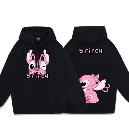 史迪奇 2025秋冬新款 親子情侶裝連帽衛衣