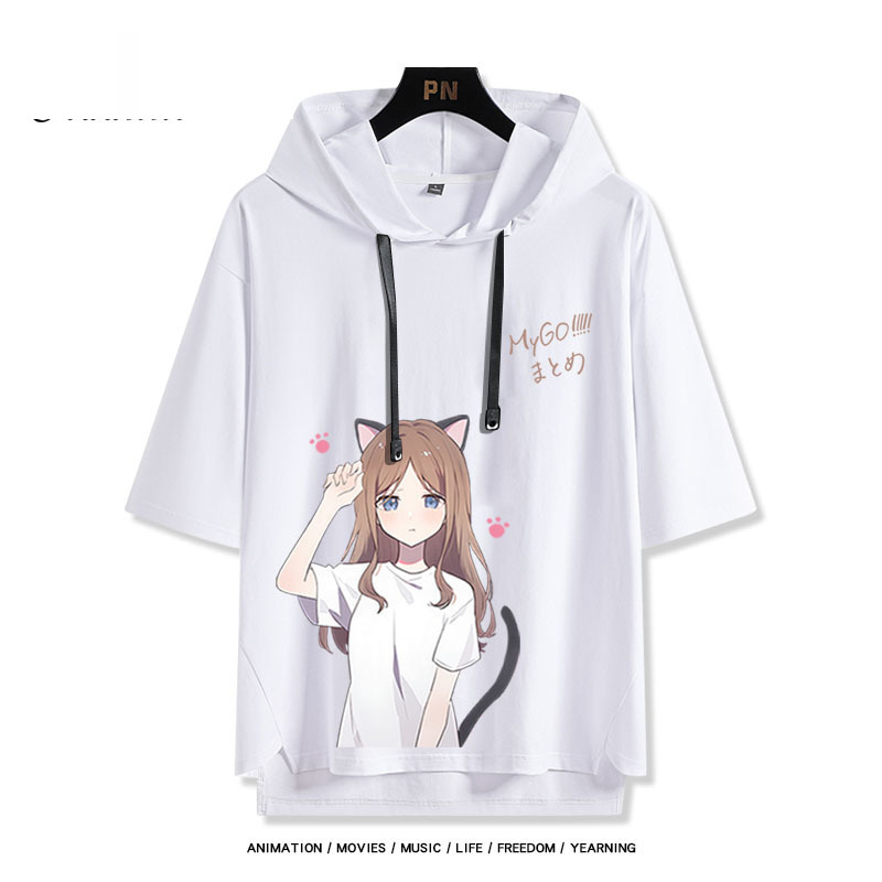 BanG Dream! It's MyGO新款 親子情侶男女款連帽短袖T恤-ZUIHANG SHOP