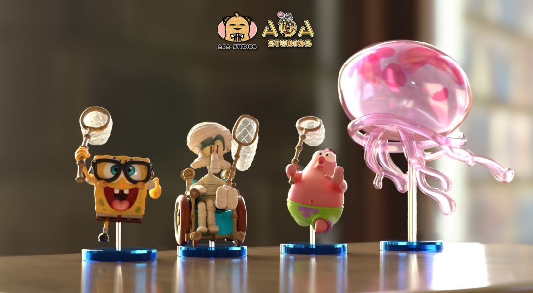 【預購】AOA-Studios WCF系列 海綿寶寶補全計劃第一彈 水母田