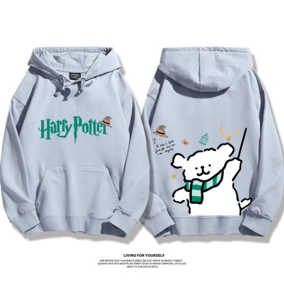 線條小狗 X 哈利波特聯名 親子情侶男女款連帽衛衣-ZUIHANG SHOP