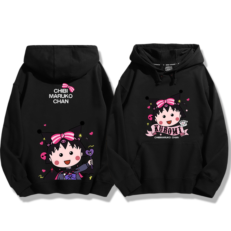 櫻桃小丸子聯名新款 親子情侶男女款連帽衛衣-ZUIHANG SHOP