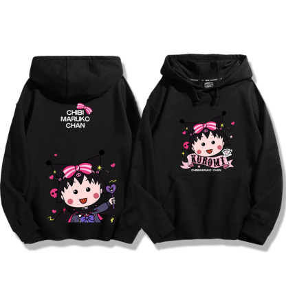 櫻桃小丸子聯名新款 親子情侶男女款連帽衛衣-ZUIHANG SHOP