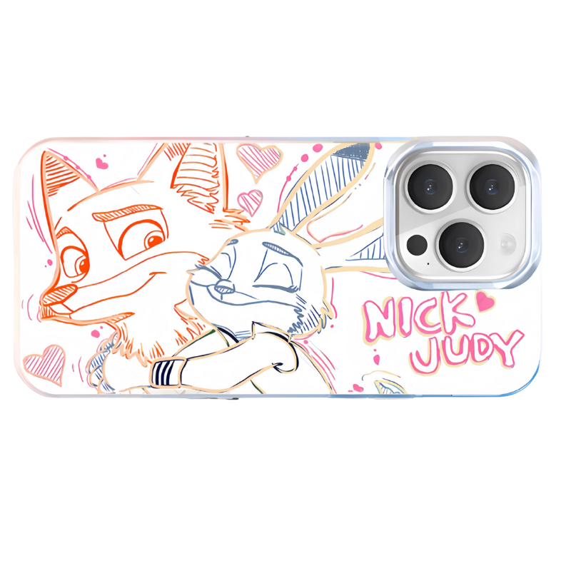 動物方城市極光金防摔手機殼