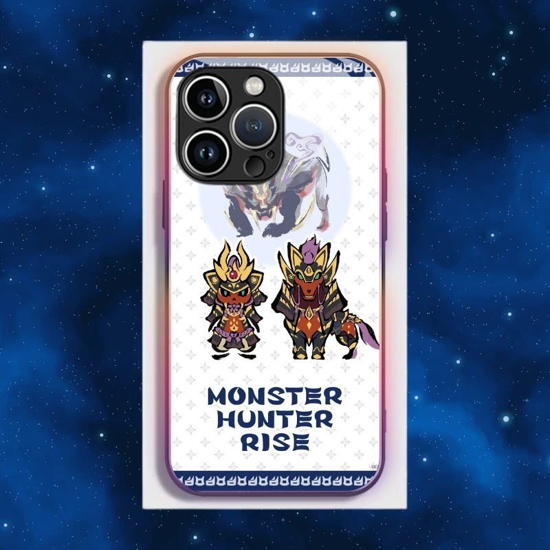 魔物獵人智能夜光玻璃手機殼