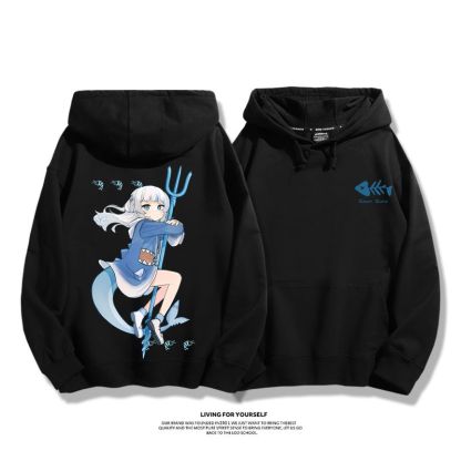 Gawr Gura 2025秋冬新款 親子情侶男女連帽衛衣-ZUIHANG SHOP