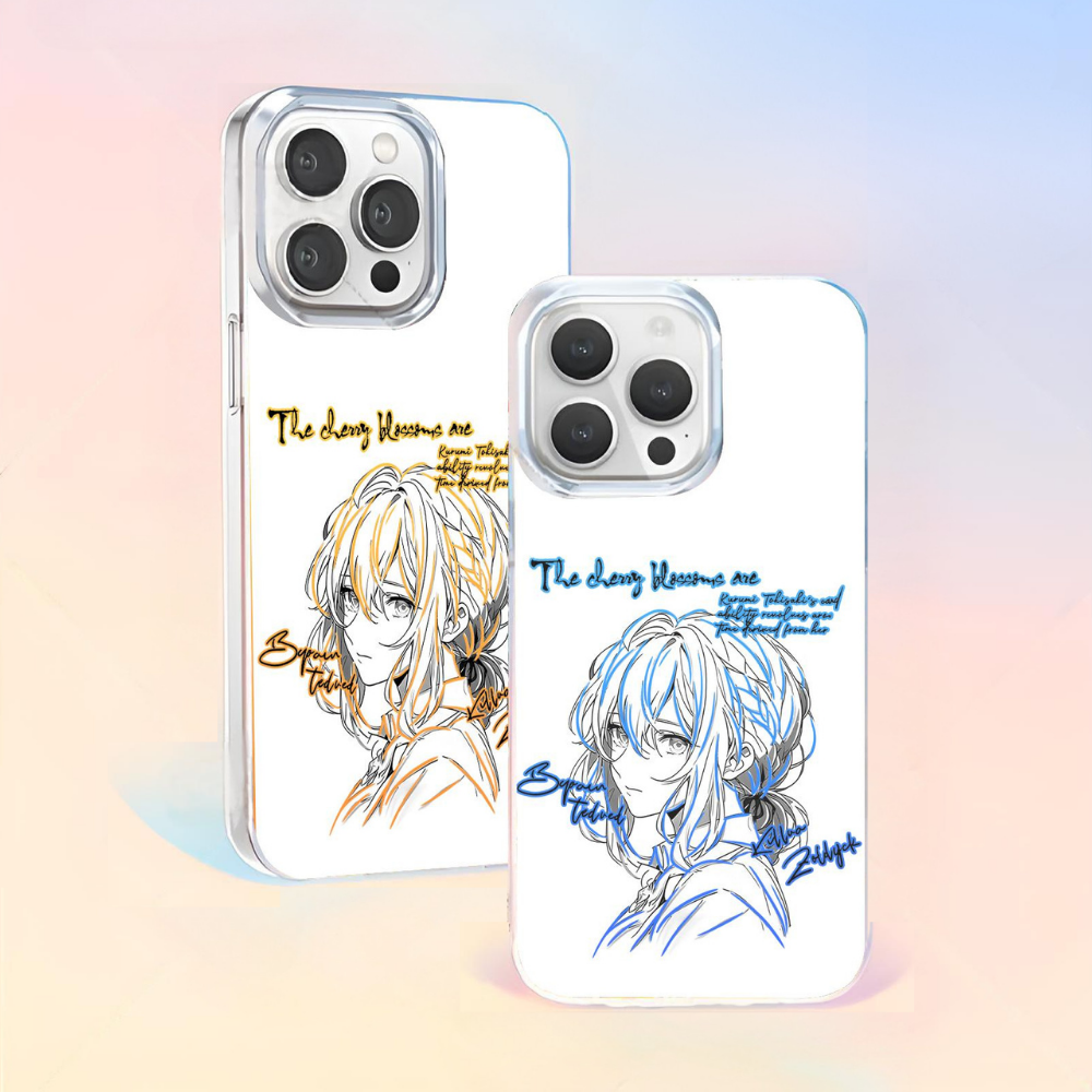 紫羅蘭永恆花園極光金手機殼